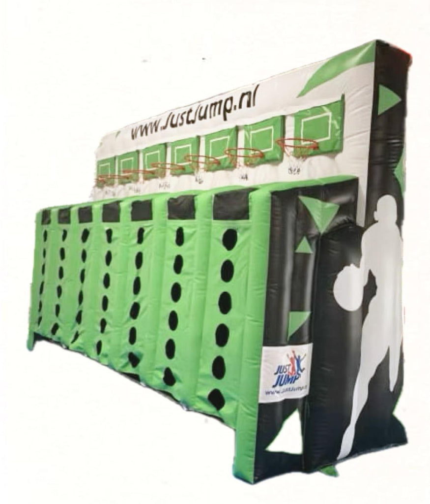 4 op 1 rij basketbalspel