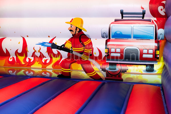 Brandweer met glijbaan