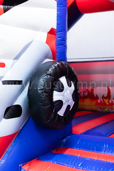 Brandweer met glijbaan