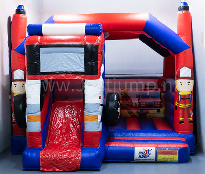 Brandweer met glijbaan