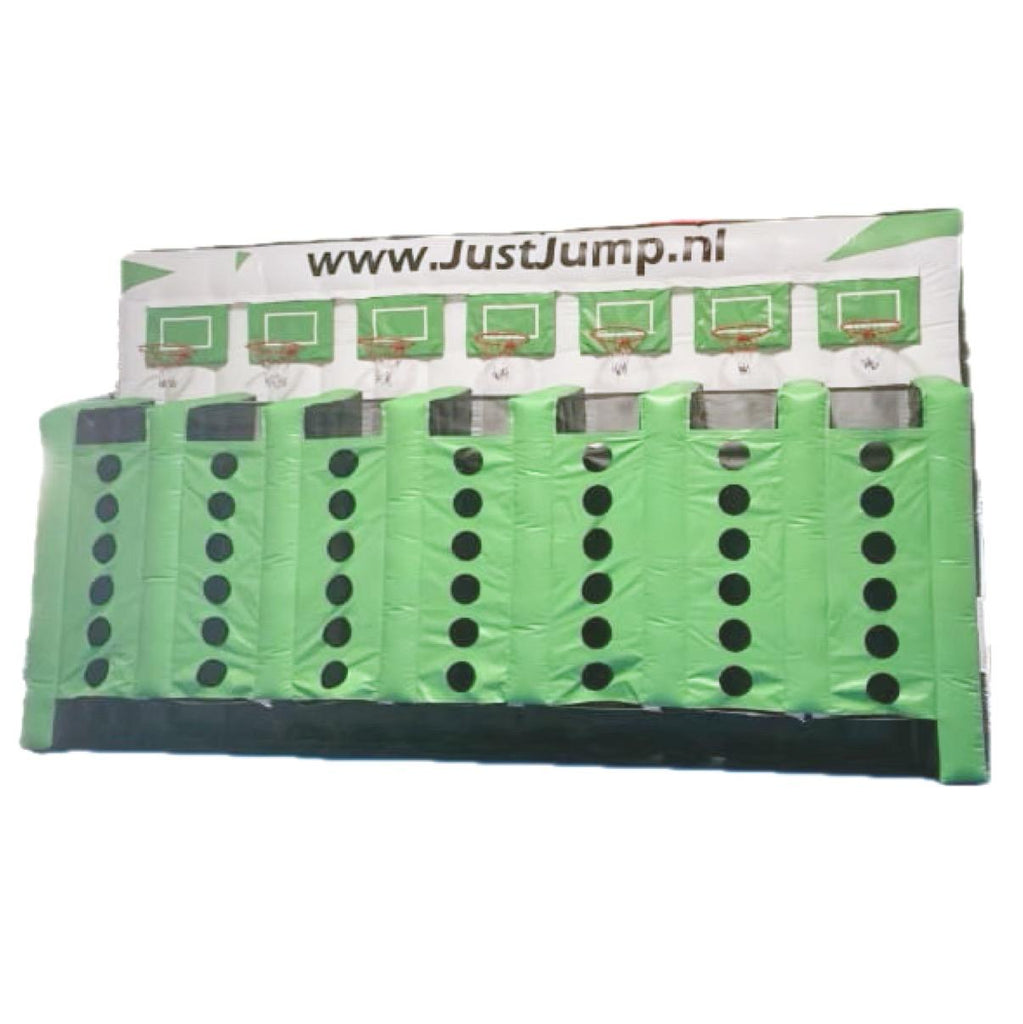 4 op 1 rij basketbalspel