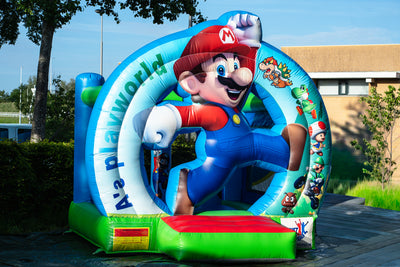 Mario met kleine obstakels