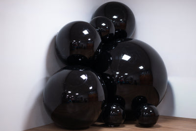 Spiegelballen Zwart