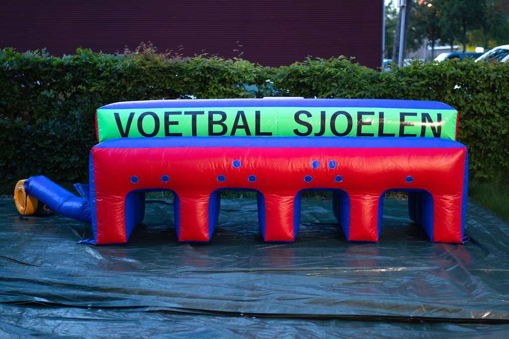 Opblaasbare Voetbal schietdoel met scorevakken/ Sjoelspel
