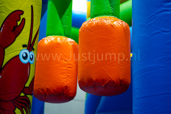 Sea world springkussen met glijbaan